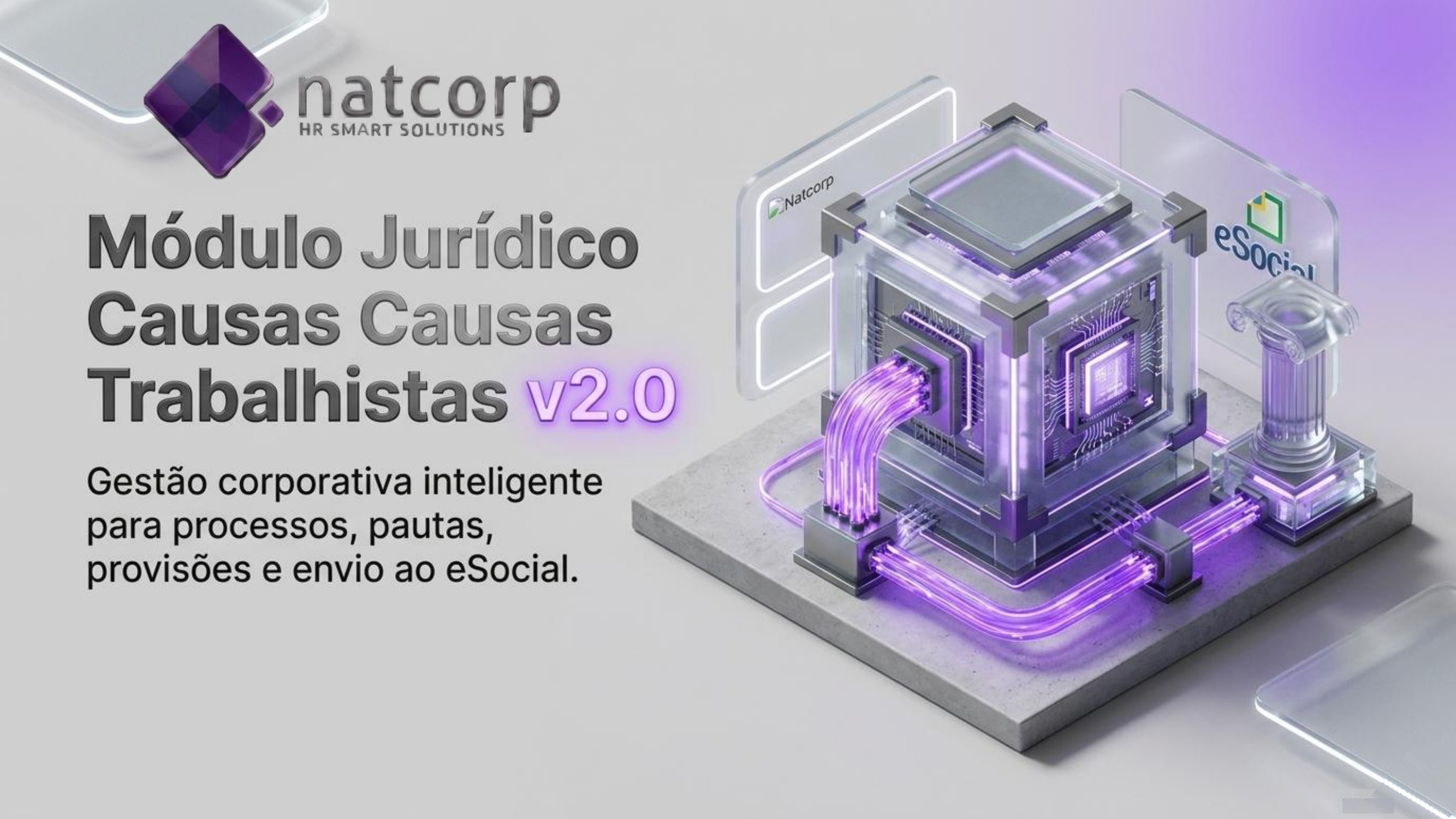 Capa da apresentação Gestão Jurídica Trabalhista Inteligente